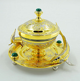 Икорница "Малахит" Златоуст