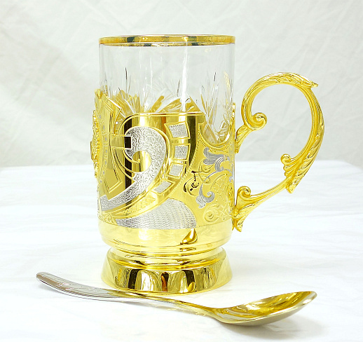 Подстаканник ручной работы "Гербовый". Златоуст